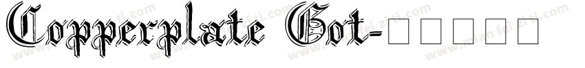 Copperplate Got字体转换